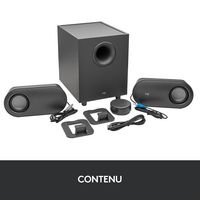 Logitech Z407 Bluetooth computer speakers with subwoofer and wireless control - W125877522
