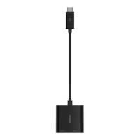 Belkin USB-C to Ethernet + Charge Adapter, 1000 Mbps, Black - W125878717