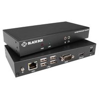 Black Box KVX Series KVM Extender over CATx - 4K, Single-Head, HDMI, USB 2.0, Serial, Audio, Local Video - W125833092