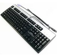 HP Keyboard, PS/2, Black/Silver - W124515190