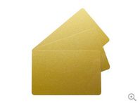 Evolis 500 x CR80 PVC Cards, Metallic Gold - W124546982