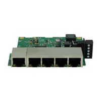 Brainboxes Embedded Industrial 5 Port Gigabit Ethernet Switch, Auto MDIX, 3.6W Max: 720mA@+5VDC/120mA@+30VDC - W125656186