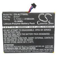 CoreParts Battery for Alcatel Mobile 15.36Wh Li-ion 3.7V 4150mAh, ONE TOUCH EVO 7, OT-T70, T70-2AALDE1 - W124676100