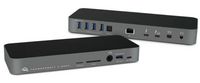 OWC Thunderbolt 3 dock, microSD, SD, 3.5mm, USB 3.1 A, USB 3.1 C, Mini DP 1.2, RJ-45, S/PDIF, 230x25x89 mm, Space Gray - W124566871