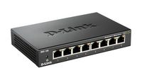 D-Link 8 x 1000BASE-T Gigabit Ethernet, 10 Gbps, 4K MAC, 140 x 67 x 26 mm, without IGMP - W125906616