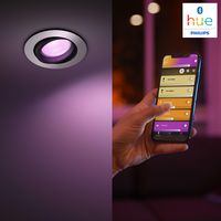 Philips by Signify Hue White and Colour Ambiance Centura recessed spotlight Includes GU10 LED bulb Bluetooth control via app Control with app or voice* Add Hue Bridge to unlock more - W124638693