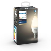 Philips by Signify Hue White Single Bulb E14 Soft white light Instant control via Bluetooth Control with app or voice* Add Hue Bridge to unlock more - W124839174