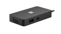 Microsoft USB-C 3.2 Gen 2, USB-A 3.2 Gen 2, HDMI 2.0, VGA, Black, 99.2 g - W125831147