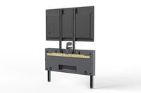 Heckler Design Support Kit for AV Credenza, Steel, 1093 x 229 x 65 mm, Black Grey - W125454850