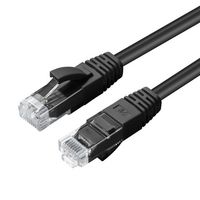 MicroConnect CAT6A UTP Network Cable 1m, Black - W125878685