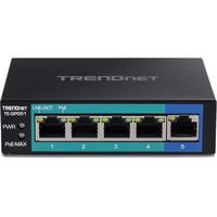 TRENDnet 5xRJ-45, 2000 MAC, 7.44 Mpps, 35W PoE+, 100-240V, 50/60Hz - W125923358
