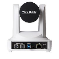 Vivolink PTZ Pro Conference USB3.0 Camera white with wall mount included. 12x optical zoom + 12x digital zoom. H.264/265 UVC Scalable Video Coding HD 1080p 60fps - W126009016