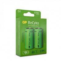 GP Batteries ReCyko NiMH Battery, D, 5700mAh, 2-p - W126075008