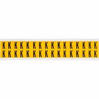 Brady 0.625" Character Height Black on Yellow Outdoor Numbers and Letters - W126058715