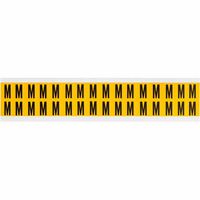 Brady 0.625" Character Height Black on Yellow Outdoor Numbers and Letters - W126058717