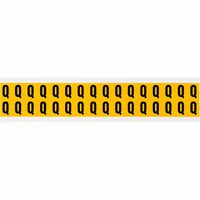 Brady 0.625" Character Height Black on Yellow Outdoor Numbers and Letters - W126058721