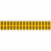 Brady 0.625" Character Height Black on Yellow Outdoor Numbers and Letters - W126058725