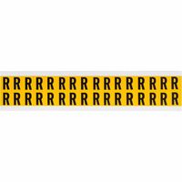 Brady 0.625" Character Height Black on Yellow Outdoor Numbers and Letters - W126058722