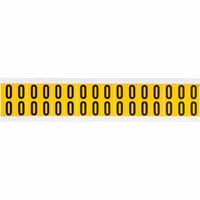 Brady 0.625" Character Height Black on Yellow Outdoor Numbers and Letters - W126058952