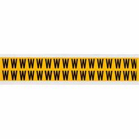 Brady 0.625" Character Height Black on Yellow Outdoor Numbers and Letters - W126058727