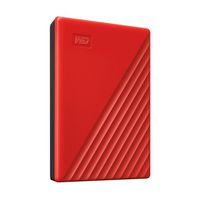 Western Digital 4 TB, 256-bit AES, USB 3.0, 75 x 19.15 x 107.2 mm, 210 g, Red - W124578462