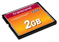 Transcend Transcend, 133 CompactFlash Card, 2GB, 50/20MB/s - W124476405
