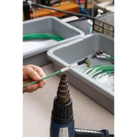 Brady Polyolefin 2/0 Gauge to 24 mm Diameter Wire Marking Sleeves, 76 mm Core, White - W126064575