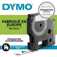 DYMO D1 - Standard Labels - Black on Blue  - 12mm x 7m - W125332010