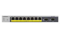 Netgear GS110TP 8-Port Gigabit PoE+ Ethernet Smart Managed Pro Switch with 2 SFP Ports and Cloud Management - W125878071