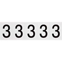 Brady 2" Character Height Black on White Outdoor Numbers and Letters, 3 - W126060661