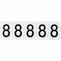 Brady 2" Character Height Black on White Outdoor Numbers and Letters, 8 - W126060666