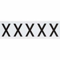 Brady 2" Character Height Black on White Outdoor Numbers and Letters, X - W126060691