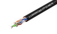 Lanview 500m Cat6 U-UTP cable 4x2xAWG23 PE black outdoor - W125941334