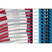 Brady B33 Series PermaSleeve Single-sided Polyolefin Wire Marking Sleeves, 250 Labels, Matte, White - W126062958