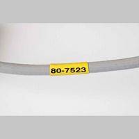 Brady B33 Series PermaSleeve Single-sided Polyolefin Wire Marking Sleeves, 150 Each, Matte, Yellow - W126063560
