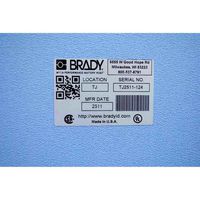 Brady B33 Metallized Glossy Polyester with 2 mil Adhesive Labels, 1500 Labels, Gloss, Silver - W126063938