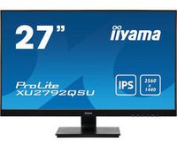 iiyama 27’’ IPS panel Technology, edge-to-edge monitor featuring WQHD resolution, 16:9, 350 cd/m², 5ms, 70 Hz, 178°/178°, USB, DVI, HDMI, DisplayPort - W126103725