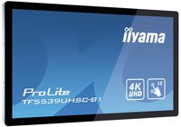 iiyama ProLite TF5539UHSC-B1AG touch screen monitor 139.7 cm (55") 3840 x 2160 pixels Multi-touch Multi-user Black - W128409924