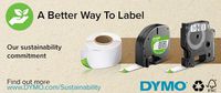 DYMO D1 - Standard Labels - Red on White  - 9mm x 7m - W124374141