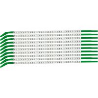 Brady Clip Sleeve Wire Markers Size 09, Nylon, Black on White, 2.50 mm - 3.00 mm - W126057132