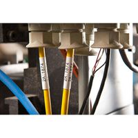 Brady Gauge Wire Marking Sleeves, 44.45 x 42.16 mm, Heat-shrink Polyolefin, 50 Sleeve(s)/Roll, White - W126059236