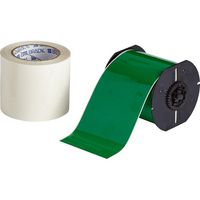 Brady 101.00 mm x 30.40 m, Polyester with Polyester Overlaminate, 1 Roll(s)/Box, Green - W126064648