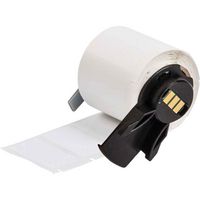 Brady Repositionable Vinyl Cloth Wire and Cable Labels, 250 labels, Semi-gloss, White - W126059345