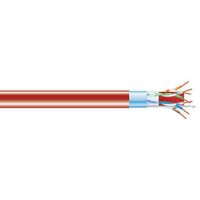 Black Box CAT6A 650-MHz Solid Bulk Cable - Shielded, PVC, Red, 1000-ft. Spool - W126114133
