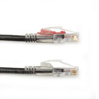 Black Box GigaTrue® 3 CAT6 550-MHz Ethernet Patch Cable with Lockable Connectors - UTP, CM PVC, Locking Snagless Boot - W126114441