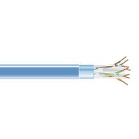 Black Box CAT6 400-MHz Shielded Solid Bulk Cable (F/UTP), Plenum, 1000-ft. (304.8-m), Blue - W126116831