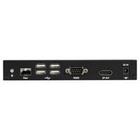 Black Box Extender KVM série KVX sur fibre optique - 4K, single head, DisplayPort, USB 2.0, série, SFP, audio, vidéo locale. - W126133245