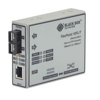 Black Box FlexPoint Modular Media Converter, 10BASE-T to 10BASE-FL, Multimode 850-nm, SC, 2 km - W126134164