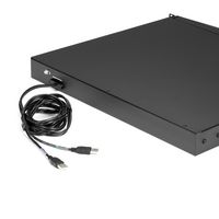 Black Box Rackmount Keyboard Tray with Touchpad - Sliding, 1U, 19"W x 16.5"D, 2-Point Mounting - W126134887