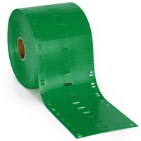 Brady 25 mm Small Core Thermoplastic Polyether Polyurethane Tags, 75 x 10 mm, 750 Tags, Matt, Green - W126062179